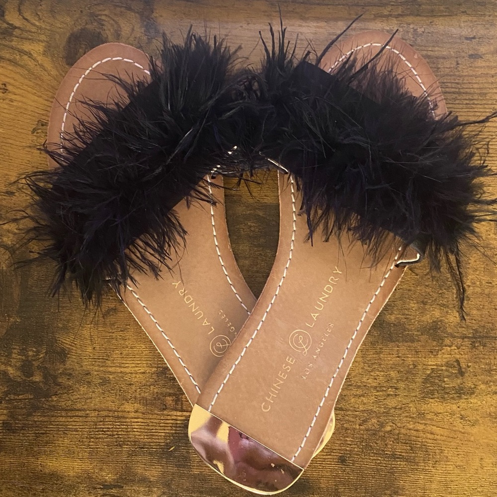 Chinese Laundry feather slides